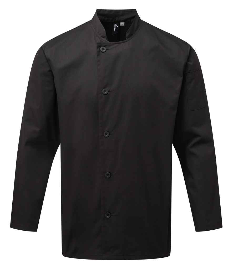 Premier Essential Long Sleeve Chef's Jacket Black