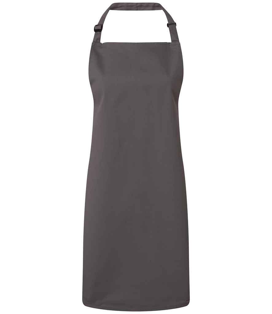 Premier Antimicrobial Bib Apron Dark Grey