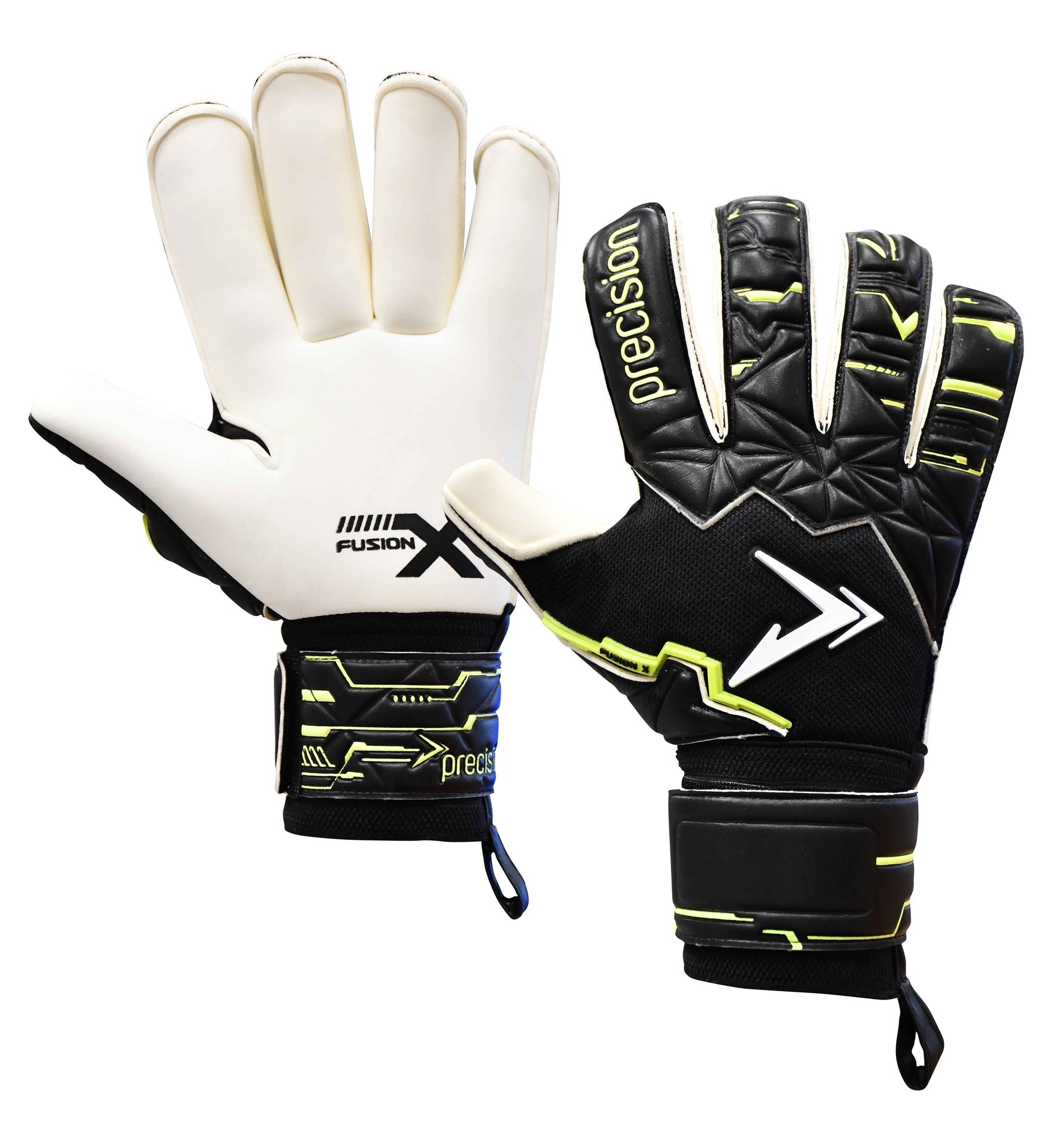 Precision Fusion X Pro Roll Finger Giga Goalkeeper Gloves - Lancashire Teamwear