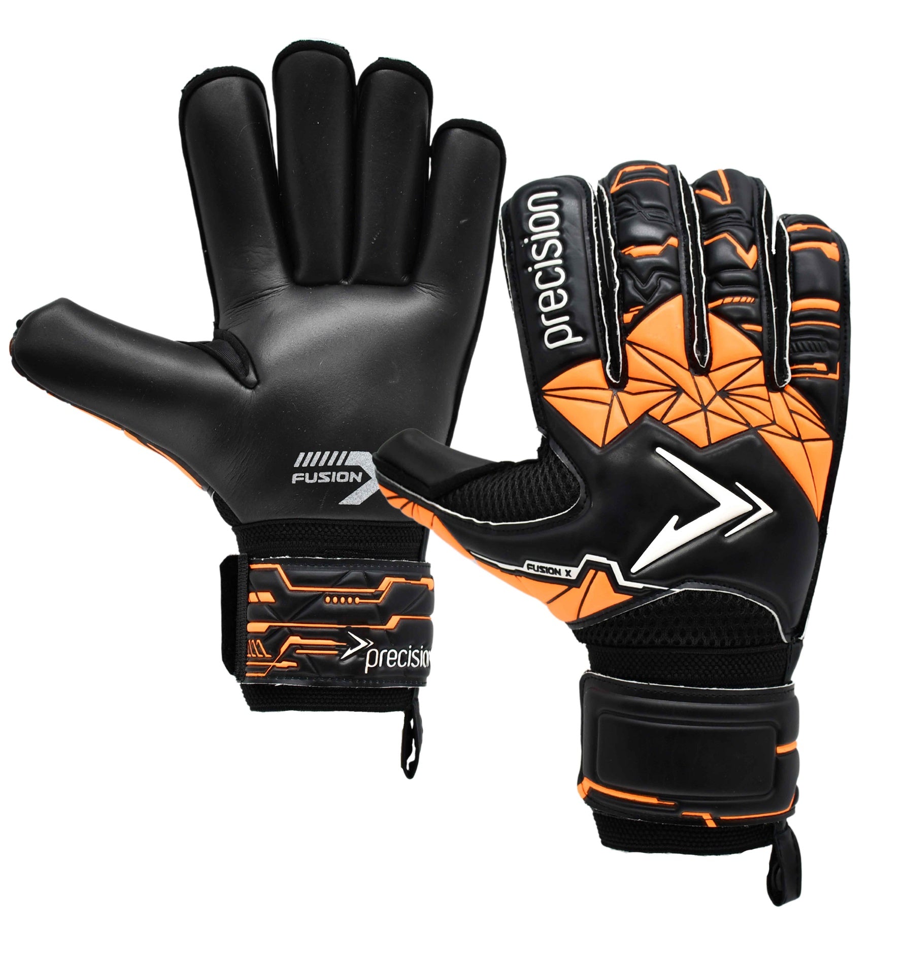 Precision Junior Fusion X Roll Finger Protect Goalkeeper Gloves - Lancashire Teamwear