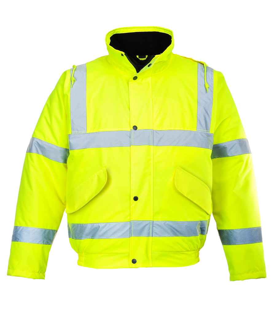 Portwest Hi-Vis Bomber Jacket Yellow