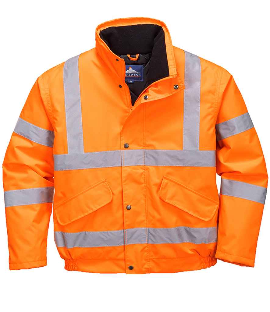 Portwest Hi-Vis GO/RT Bomber Jacket Orange