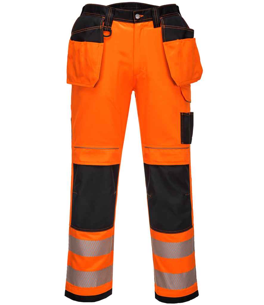 Portwest PW3 Hi-Vis Trousers Orange/Black