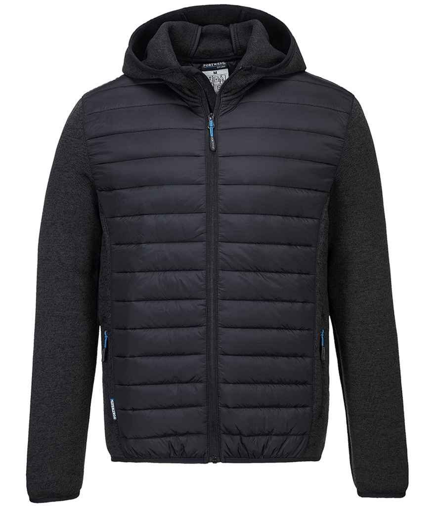 Portwest KX3™ Baffle Padded Jacket Grey Marl/Black