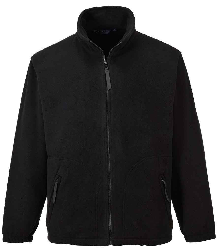 Portwest Argyll Heavy Fleece Jacket Black