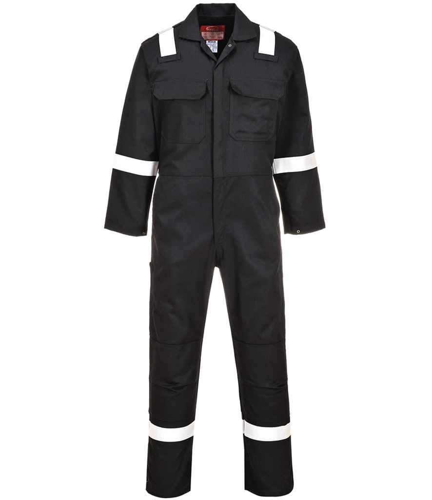 Portwest Bizweld™ Flame Resistant Iona Coverall Black