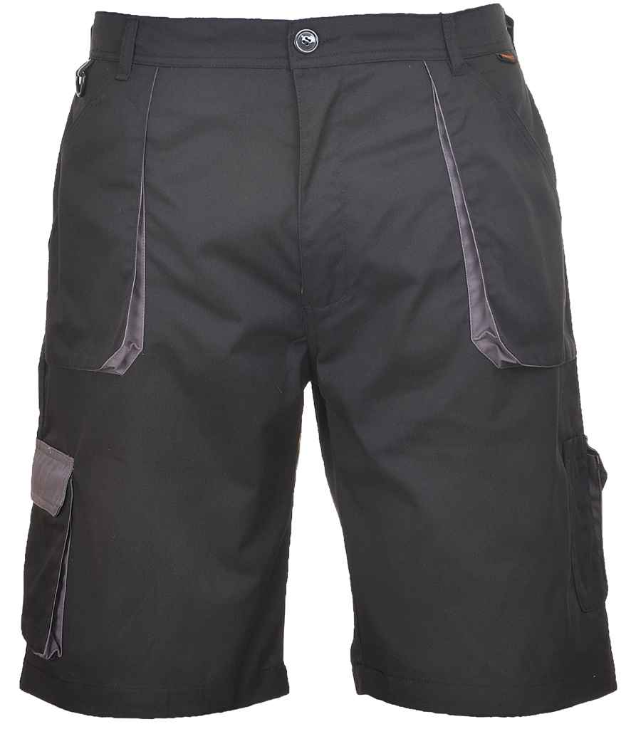 Portwest Texo Contrast Shorts | Black - Lancashire Teamwear