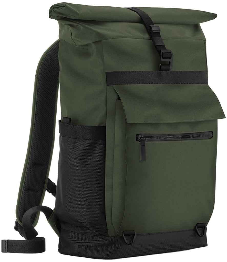 Quadra Axis Roll-Top Backpack | Forest Night Bag - Lancashire Teamwear