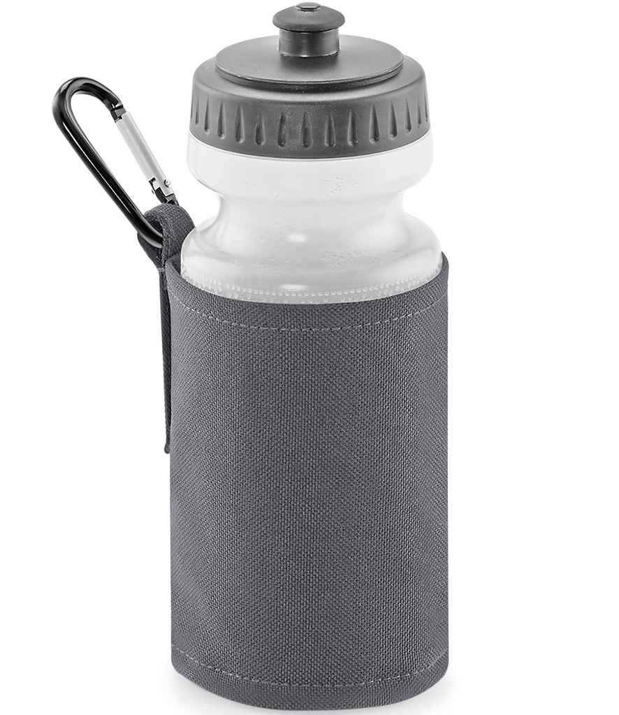 Quadra Water Bottle and Holder | Graphite Grey Accessory - Lancashire Teamwear