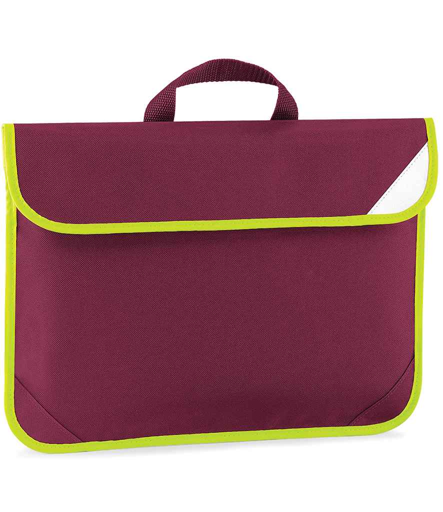 Quadra Enhanced-Viz Book Bag | Burgundy - Lancashire Teamwear