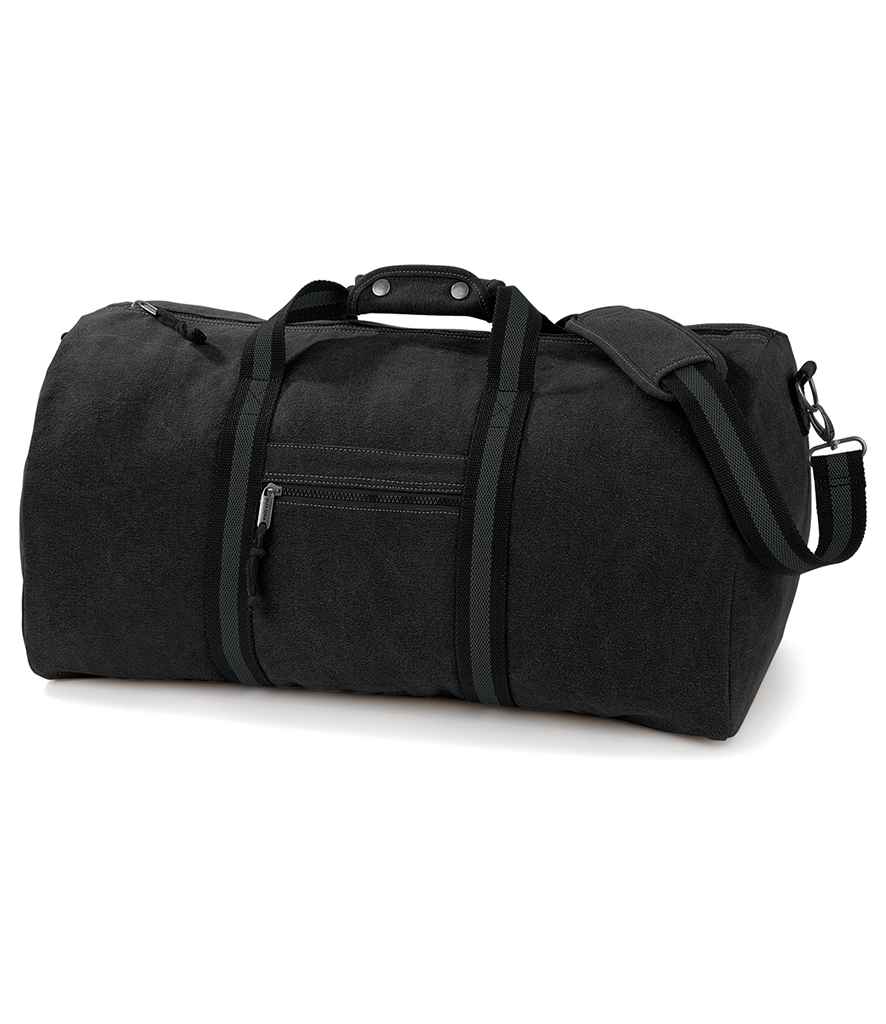 Quadra Vintage Canvas Holdall Vintage Black