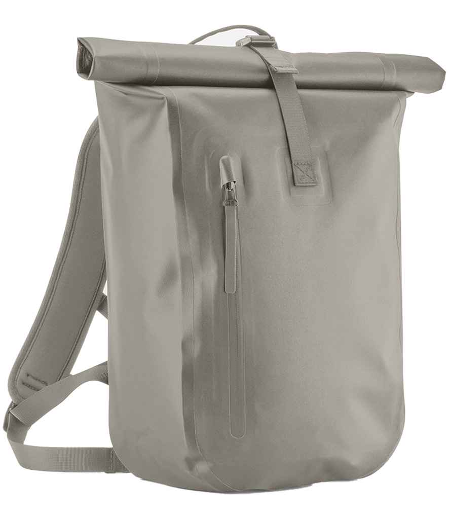 Quadra Waterproof Roll-Top Lite Backpack | Natural Stone Bag - Lancashire Teamwear