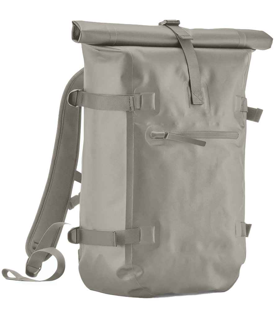 Quadra Waterproof Roll-Top Backpack Natural Stone