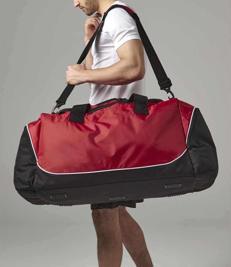 Quadra Teamwear Jumbo Kit Bag | Red/Black - Lancashire Teamwear