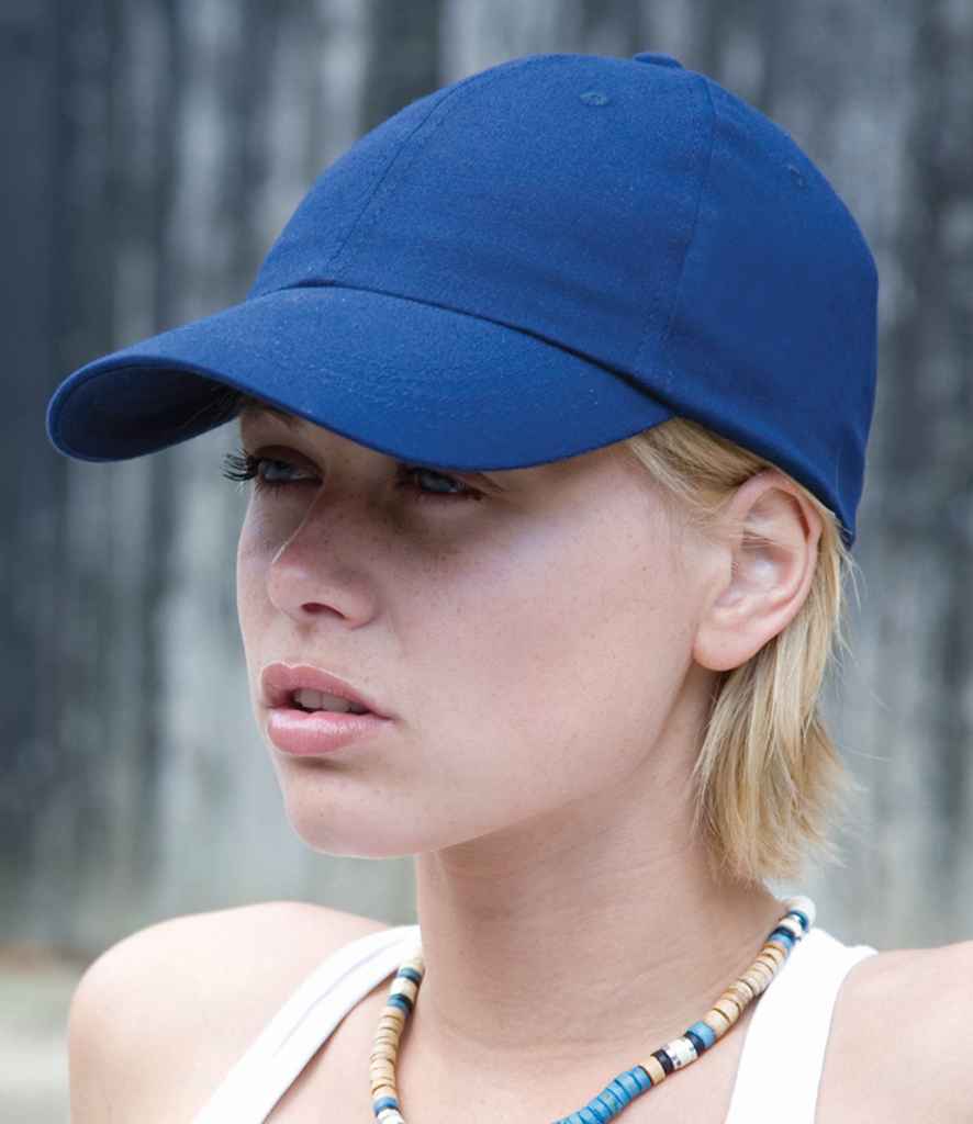 Result Low Profile Heavy Brushed Cotton Cap | Royal Blue - Result Headwear Headwear - Lancashire Teamwear