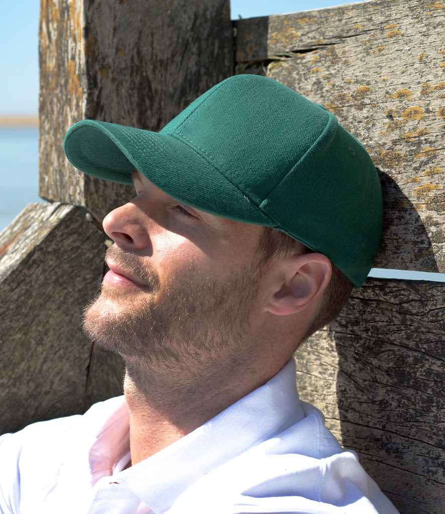 Result Pro-Style Heavy Brushed Cotton Cap | Forest Green - Result Headwear Headwear - Lancashire Teamwear