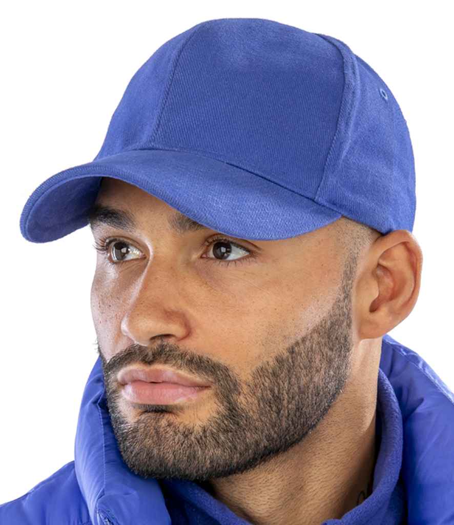 Result Pro-Style Heavy Brushed Cotton Cap | Royal Blue - Result Headwear Headwear - Lancashire Teamwear