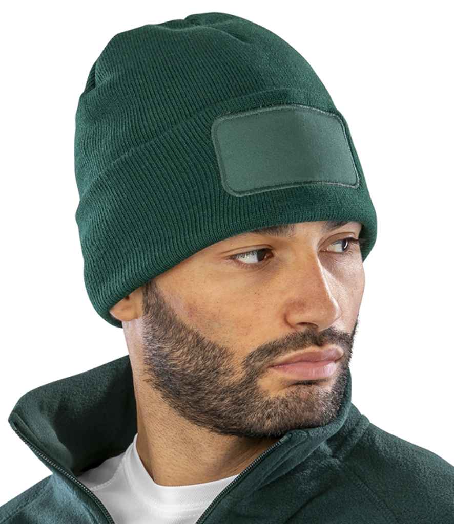 Result Core Double Knit Printers Beanie | Bottle Green - Result Winter Essentials Headwear - Lancashire Teamwear