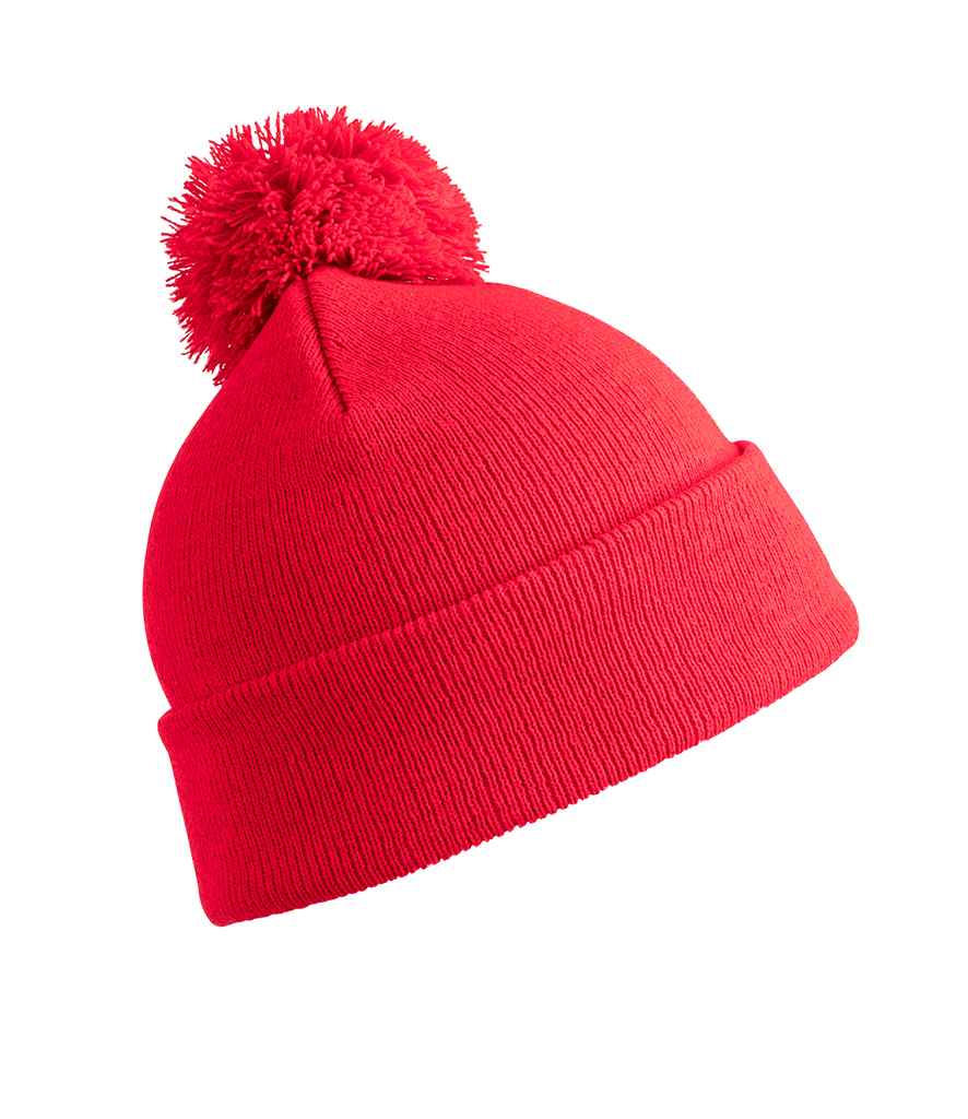 Result Core Kids Pom Pom Beanie | Red - Result Winter Essentials Headwear - Lancashire Teamwear