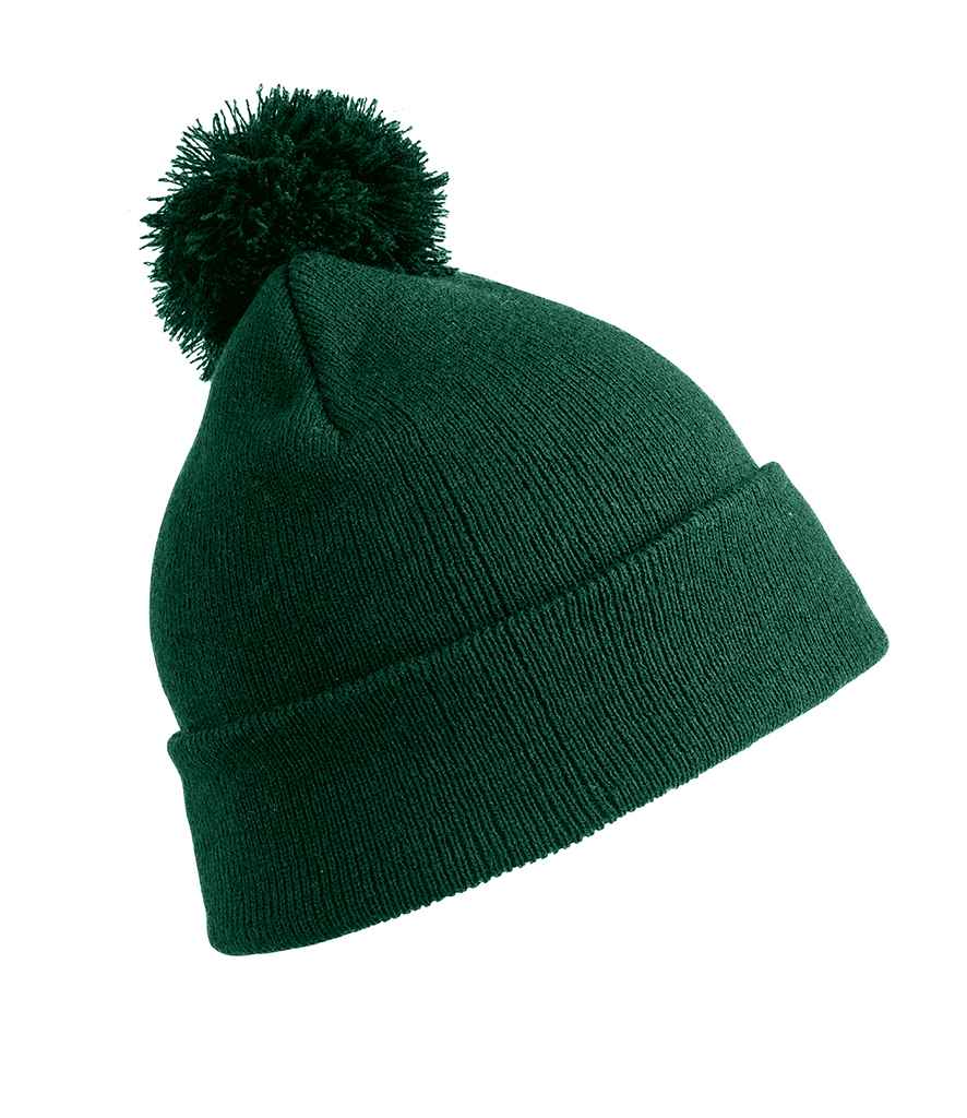 Result Core Pom Pom Beanie | Bottle Green - Result Winter Essentials Headwear - Lancashire Teamwear