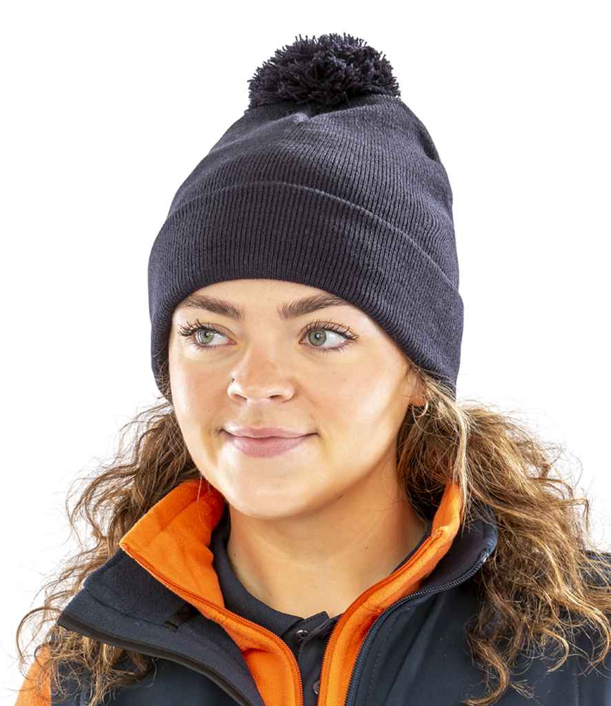 Result Core Pom Pom Beanie | Navy - Result Winter Essentials Headwear - Lancashire Teamwear