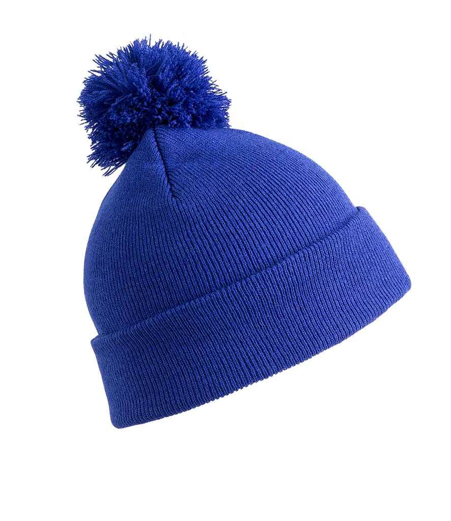 Result Core Pom Pom Beanie | Royal Blue - Result Winter Essentials Headwear - Lancashire Teamwear