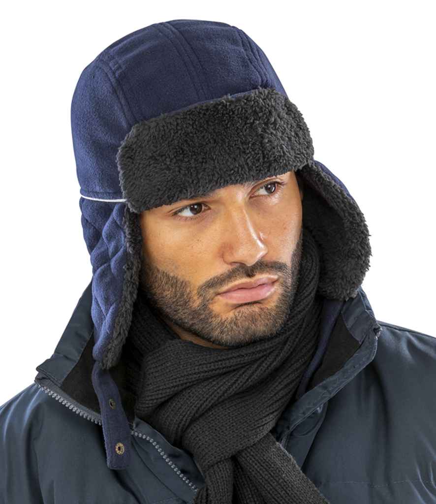 Result Ocean Trapper Hat | Navy/Black - Result Winter Essentials Headwear - Lancashire Teamwear