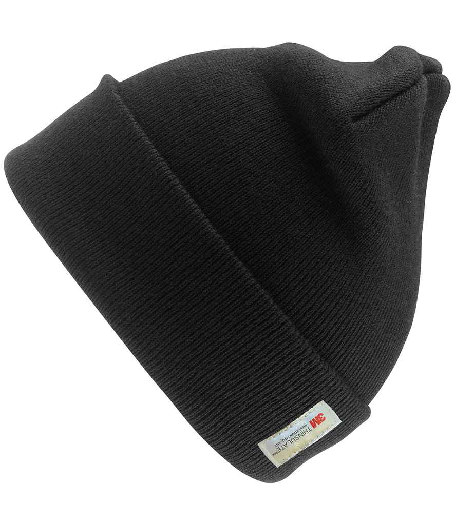 Result Woolly Ski Hat with Thinsulate™ Insulation | Black - Result Winter Essentials Headwear - Lancashire Teamwear