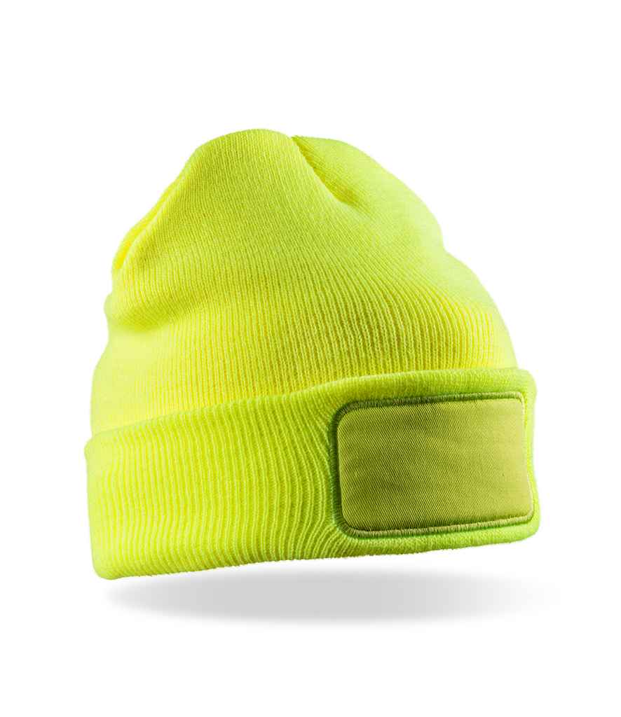 Result Double Knit Thinsulate™ Printers Beanie | Fluorescent Yellow - Result Winter Essentials Headwear - Lancashire Teamwear