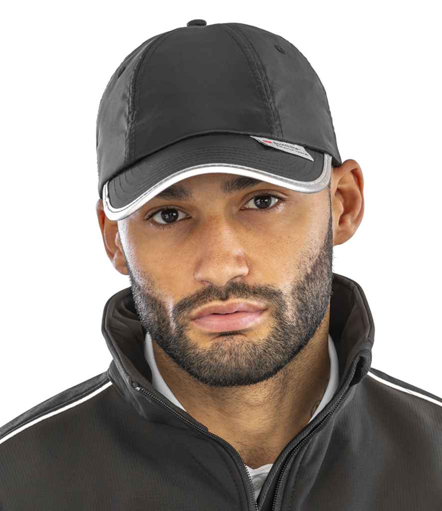 Result High-Viz Cap | Black - Result Headwear Headwear - Lancashire Teamwear