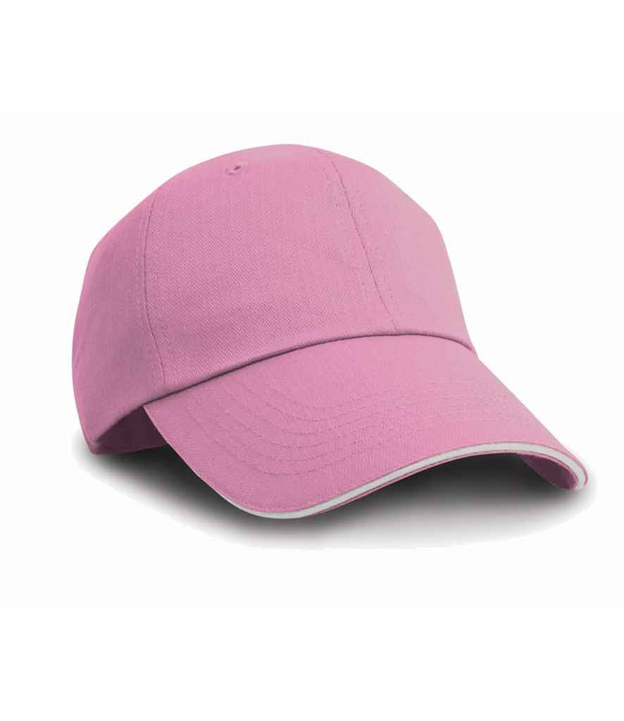 Result Herringbone Cap | Pink/White - Result Headwear Headwear - Lancashire Teamwear