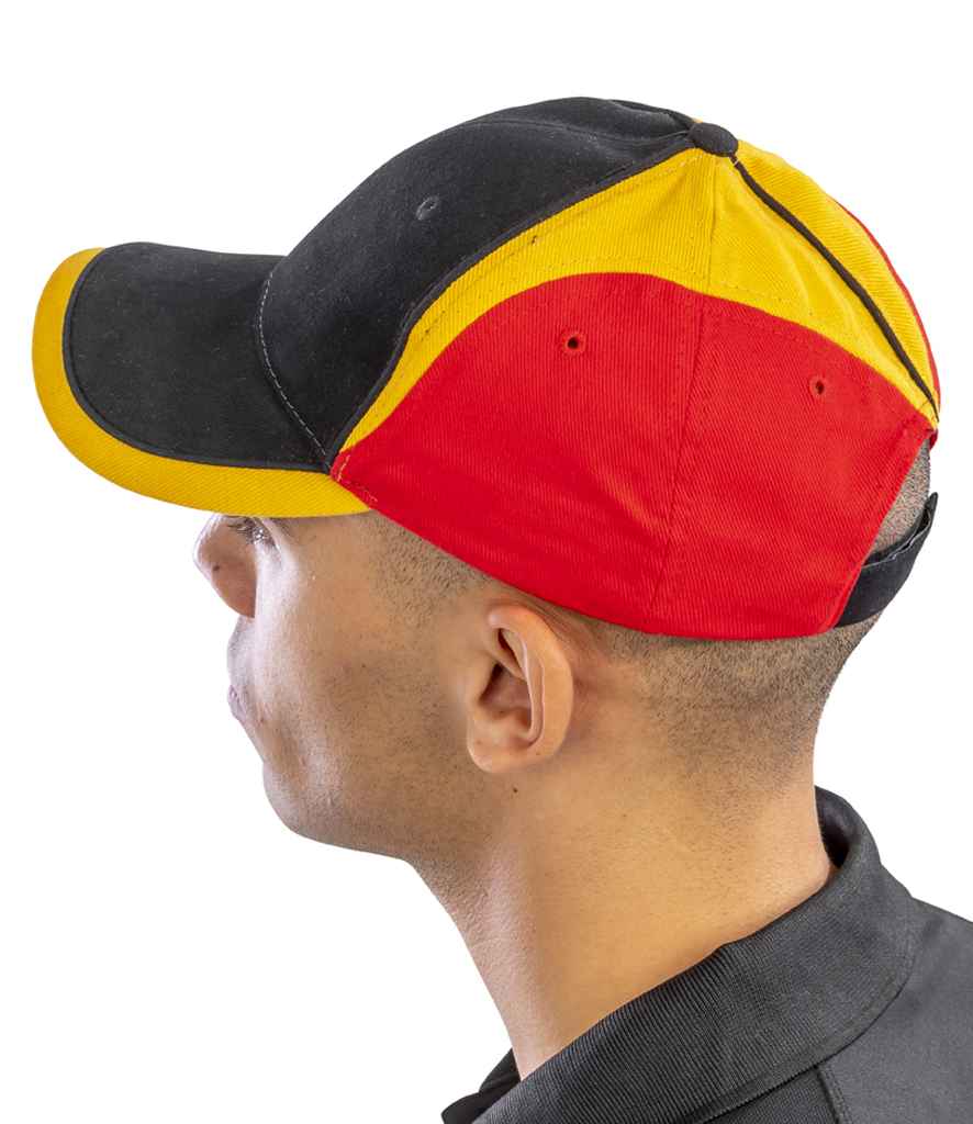 Result National Cap | Black/Red - Result Headwear Headwear - Lancashire Teamwear