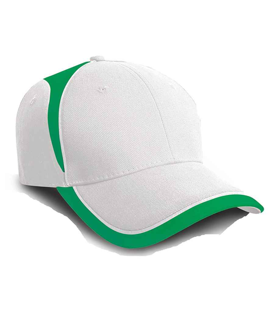 Result National Cap | White/Emerald - Result Headwear Headwear - Lancashire Teamwear
