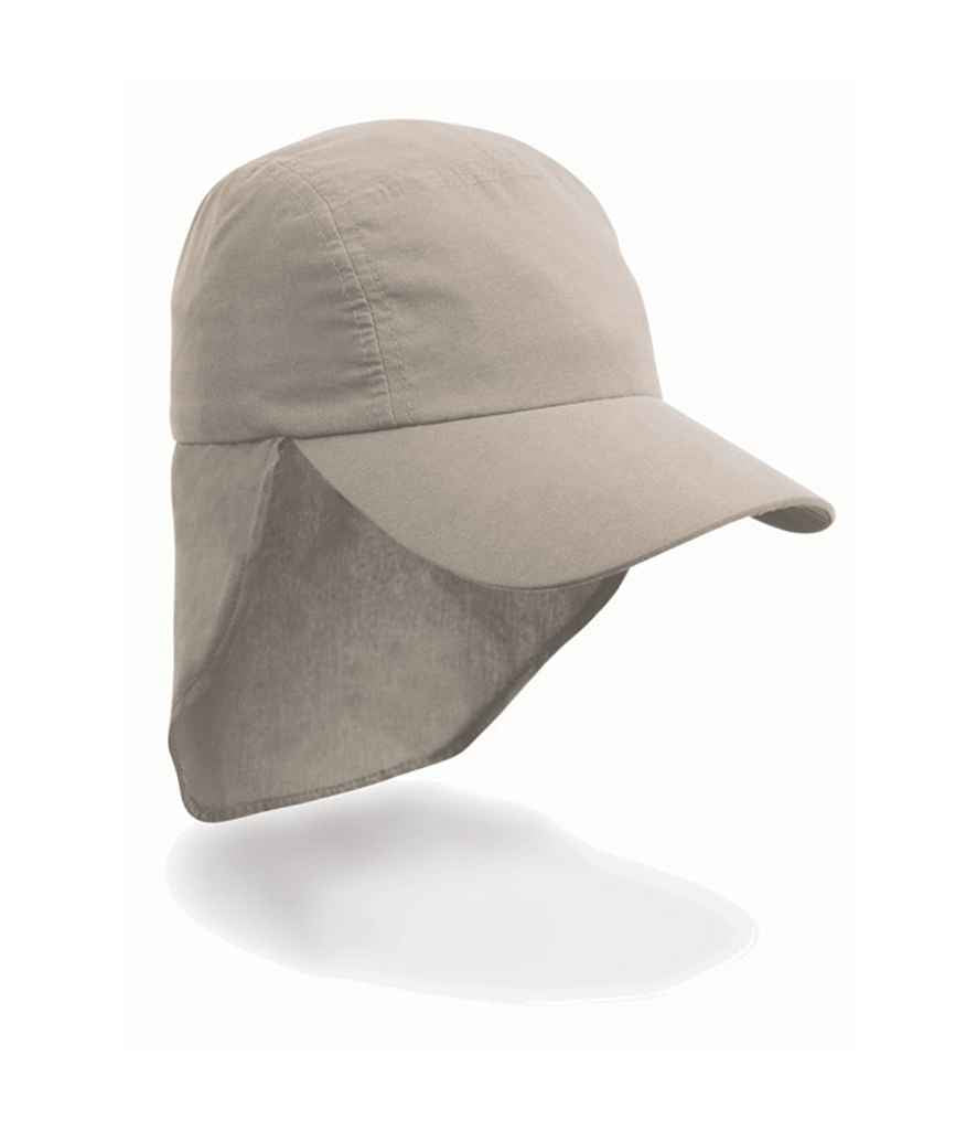 Result Kids Legionnaires Cap | Khaki - Result Headwear Headwear - Lancashire Teamwear