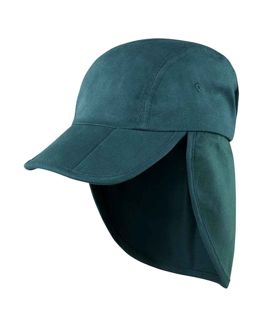 Result Fold Up Legionnaires Cap | Bottle Green - Result Headwear Headwear - Lancashire Teamwear