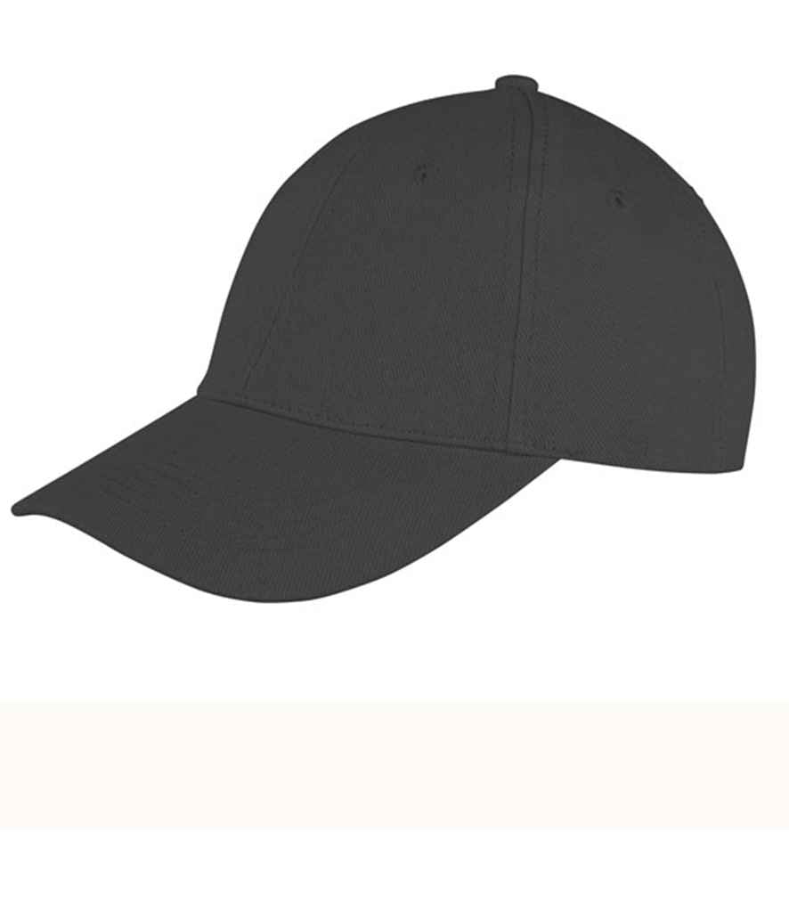 Result Memphis Brushed Cotton Cap | Black - Result Headwear Headwear - Lancashire Teamwear