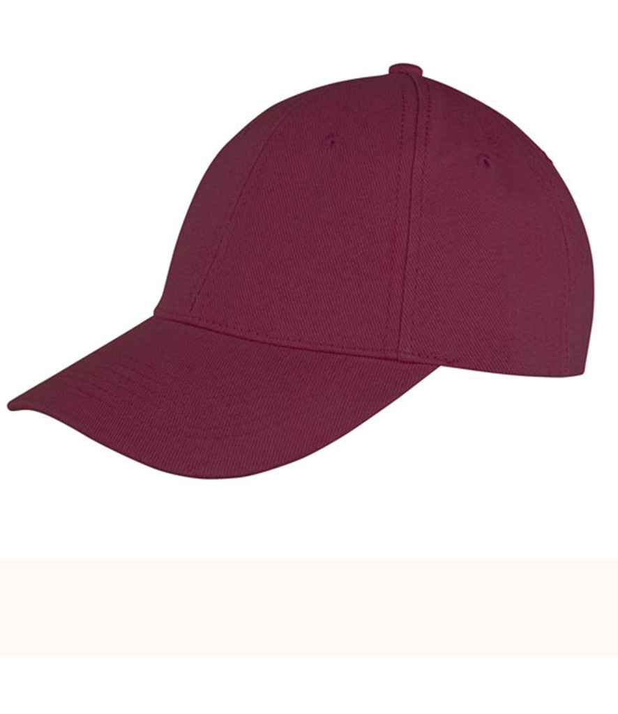 Result Memphis Brushed Cotton Cap | Burgundy - Result Headwear Headwear - Lancashire Teamwear