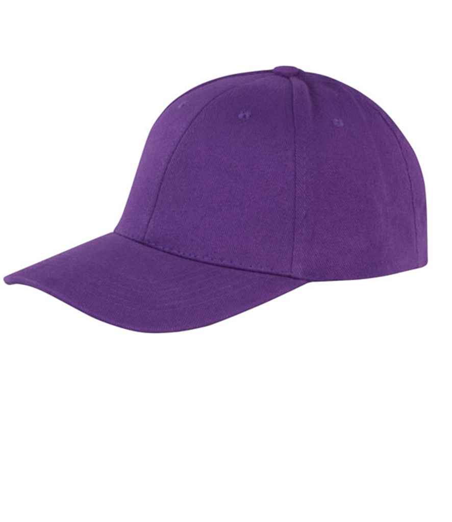 Result Memphis Brushed Cotton Cap | Purple - Result Headwear Headwear - Lancashire Teamwear