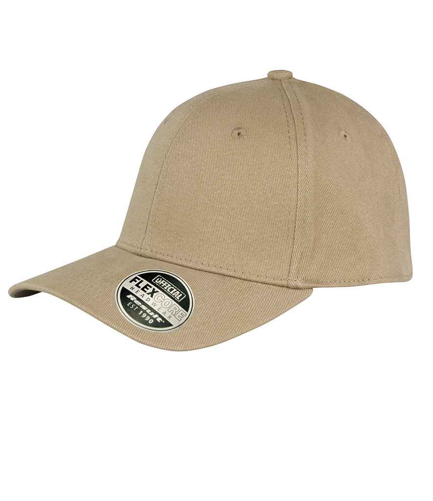 Result Kansas Flex Cap | Khaki - Result Headwear Headwear - Lancashire Teamwear