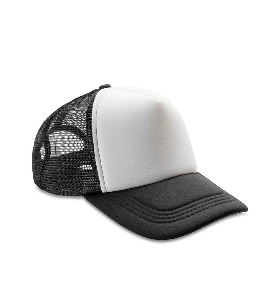 Result Core 1/2 Mesh Truckers Cap Black/White