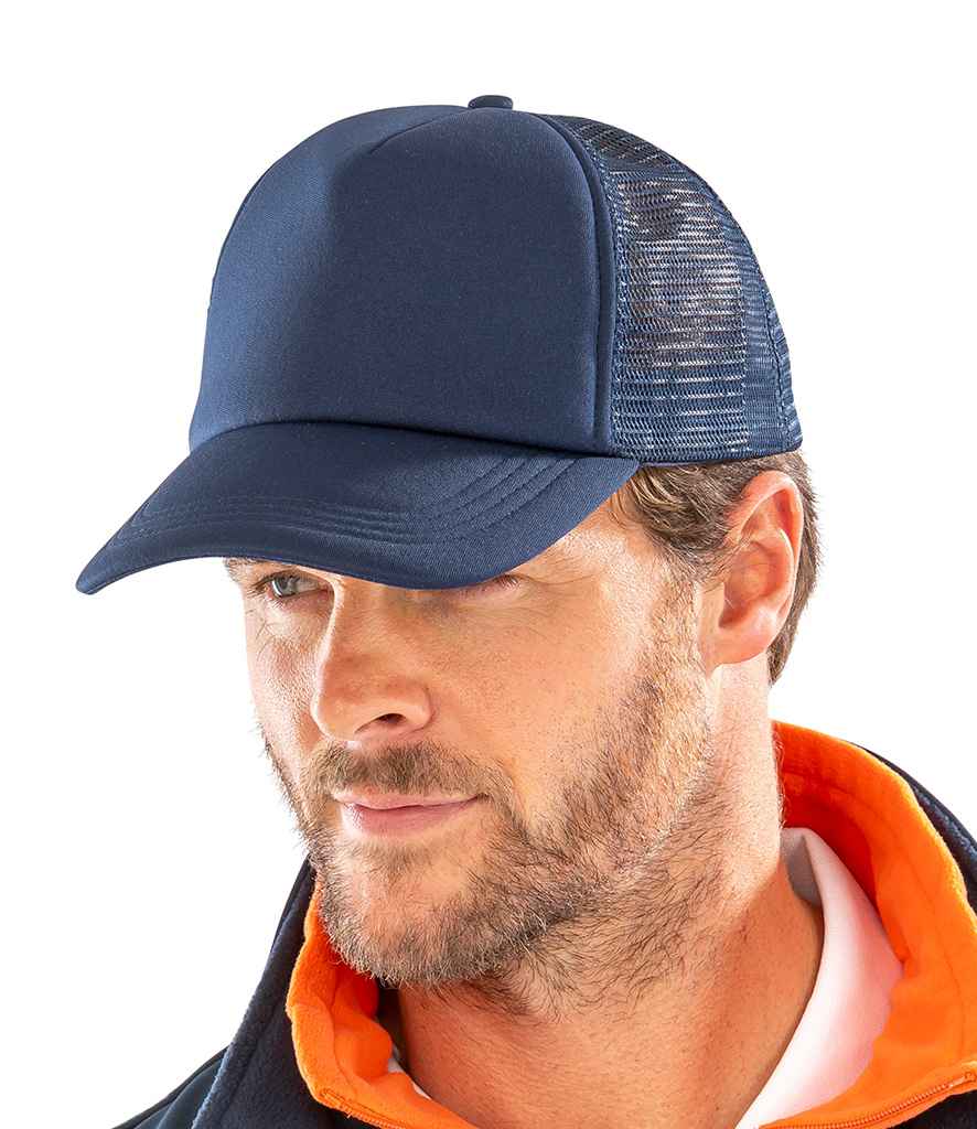 Result Core 1/2 Mesh Truckers Cap | Navy - Result Headwear Headwear - Lancashire Teamwear