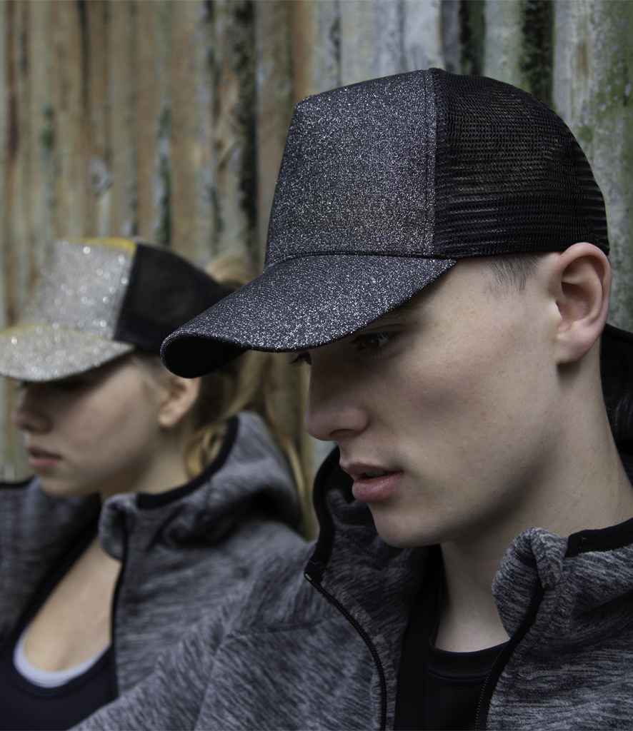 Result Core New York Sparkle Cap | Black - Result Headwear Headwear - Lancashire Teamwear