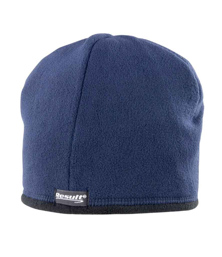 Result Reversible Micro Fleece Bob Hat Black/Navy