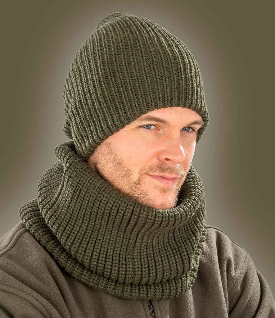 Result Whistler Snood Hood | Olive Green - Result Winter Essentials Scarf - Lancashire Teamwear