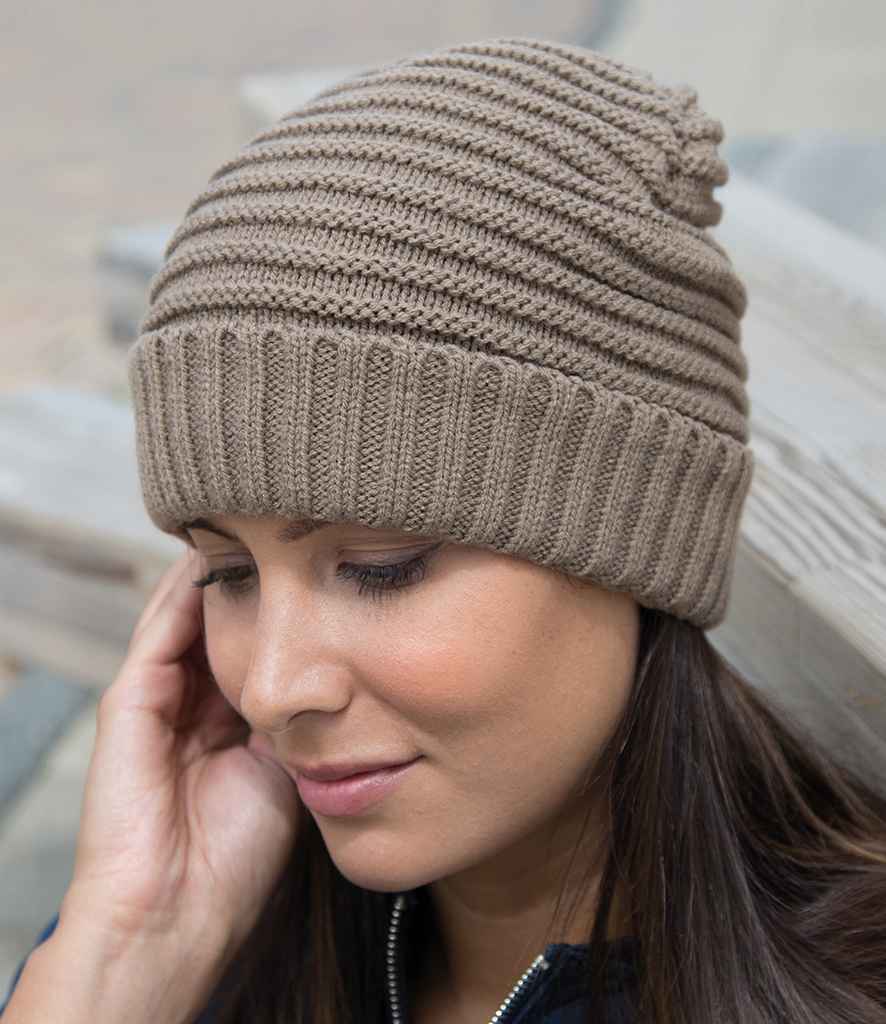 Result Braided Fleece Lined Hat | Fennel - Result Winter Essentials Headwear - Lancashire Teamwear