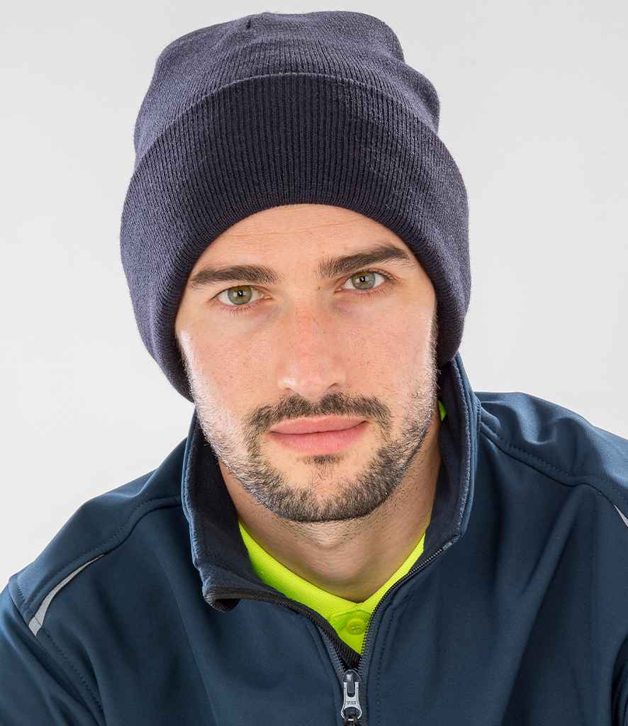 Result Genuine Recycled Woolly Ski Hat | Navy Headwear - Lancashire Teamwear