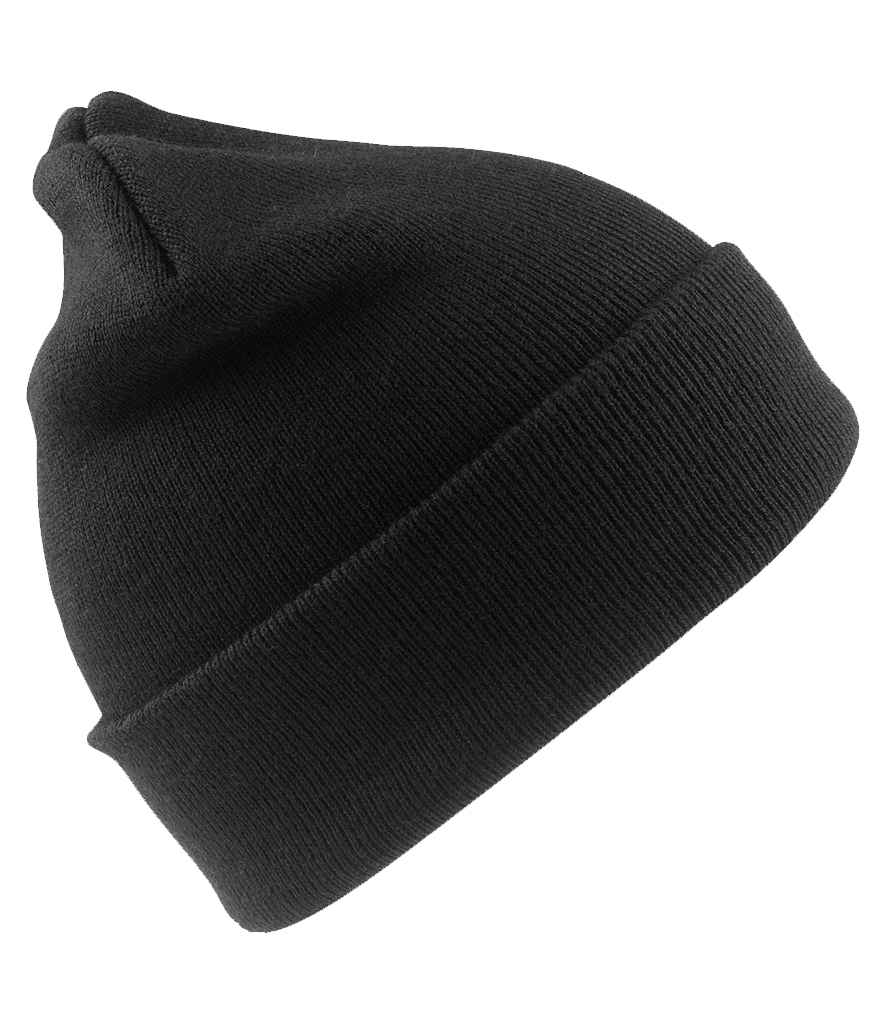 Result Genuine Recycled Thinsulate™ Beanie | Black Headwear - Lancashire Teamwear
