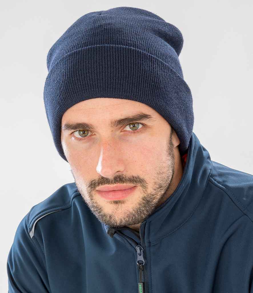 Result Genuine Recycled Thinsulate™ Beanie | Navy Headwear - Lancashire Teamwear