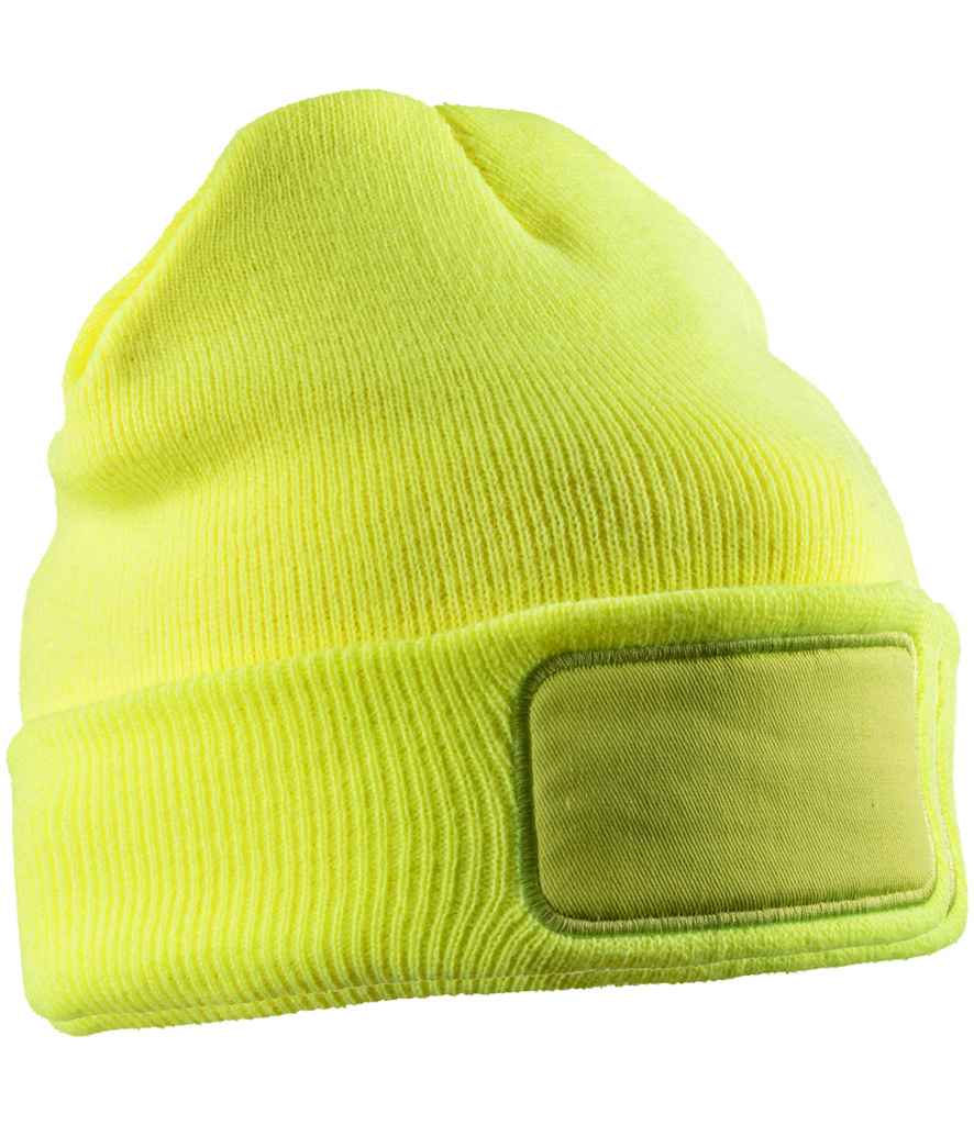 Result Genuine Recycled Thinsulate™ Printers Beanie Fluorescent Yellow