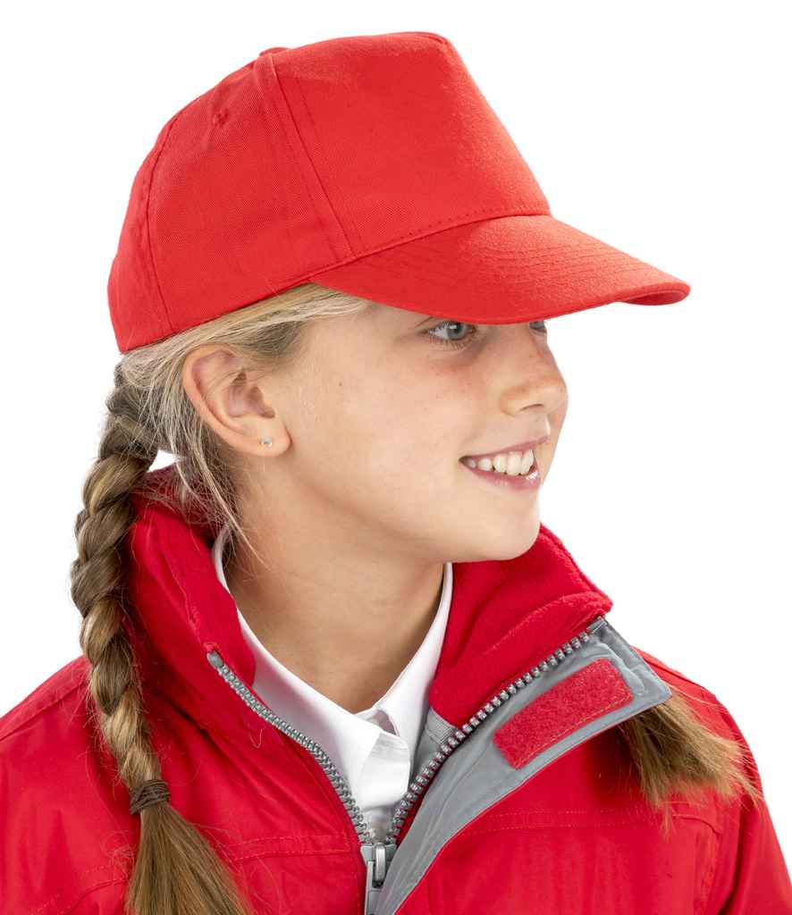 Result Genuine Recycled Junior Printers Cap | Red Headwear - Lancashire Teamwear